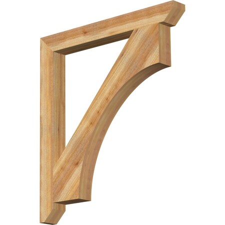 Ekena Millwork Westlake Slat Rough Sawn Bracket, Western Red Cedar, 4"W x 38"D x 42"H BKT04X38X42WTL06RWR